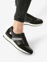 Sneakers Toscana Uit Leder Mephisto Zwart accessoires P5143867-vue-porte