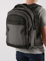 Business Rugzak Met 17" Laptopvak David jones Zwart business PC045-vue-porte