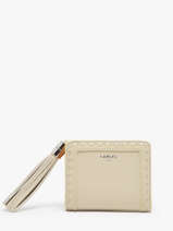 Portefeuille Premier Flirt Bicolore Leder Lancel Beige premier flirt A12856