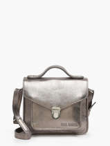 Cross Body Tas  Mademoiselle George Xs Leder Paul marius Grijs vintage GEORGEXS