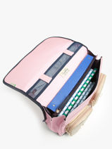 Boekentas 2 Compartimenten Cameleon Roze vintage family boulanger CA38-vue-porte