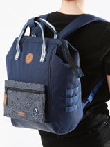 Rugzak Olympische Spelen Met 15" Laptopvak Cabaia Blauw adventurer JO-vue-porte