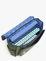 Boekentas 2 Compartimenten Caramel et cie Groen fier GA-vue-porte