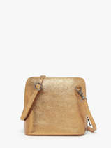 Cross Body Tas Nine Leder Milano Goud nine NI23117N