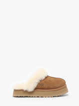 Pantoffels Disquette Met Platformzool Uit Leder Ugg Beige women 1122550