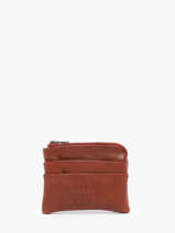 Portemonnee Leder Basilic pepper Bruin cow BCOW99