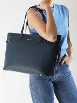 Schoudertas Ld Bags Polyurethaan Laurent david Blauw ld bags 887-vue-porte