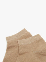 Sokken Pieces Beige socks women 17120149-vue-porte