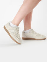 Sneakers Tb.490 Crochet Uit Leder Alohas Beige accessoires 10082301-vue-porte