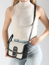 Cross Body Tas Deauville Katoen David jones Zwart deauville CM7014A-vue-porte