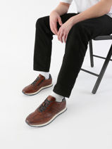 Sneakers Ivar Uit Leder Bugatti Bruin men 331ARX01-vue-porte