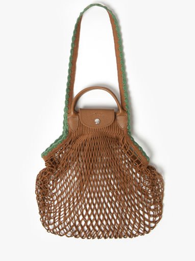 Longchamp Le pliage filet crochet Schoudertas Rood