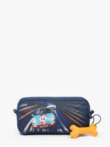 Pennenzak 3 Compartimenten Rowan 2.0 Stones and bones Blauw boys B