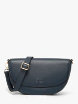 Cross Body Tas Tradition Leder Etrier Blauw tradition ETRA065M