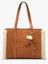 Shoppingtas M Alpin Leder Etrier Bruin alpin EALP140M