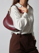 Cross Body Tas Origami Leder Lancel Rood origami A13313-vue-porte