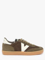 Sneakers Uit Leder Victoria Groen women 1126220