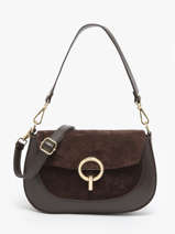 Cross Body Tas Velvet Caviar Leder Milano Bruin velvet caviar VC25069