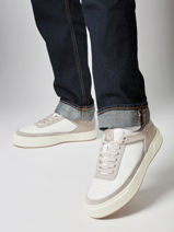 Sneakers Uit Leder Calvin klein jeans Wit men YM01354-vue-porte