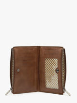 Portefeuille Leder Mila louise Bruin vintage 3576V-vue-porte