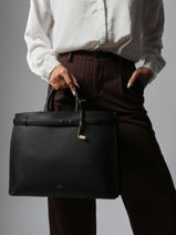 Handtas Faubourg Leder Lancel Zwart faubourg A13792-vue-porte