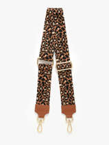 Schouderriem Milano Bruin caviar CA25LPOB