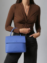 Cross Body Tas Clarita Leder Nathan baume Blauw nathan 18-vue-porte