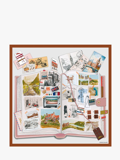 Longchamp Soie gots Sjaal Veelkleurig