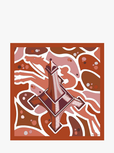 Longchamp Soie gots Sjaal Oranje