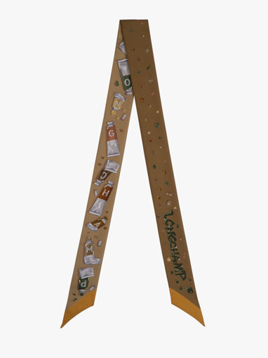 Longchamp Soie gots Foulard Roze