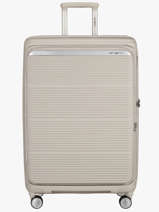 Uitbreidbare Harde Reiskoffer Paralux Hs Samsonite Beige paralux hs 156526