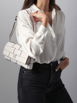 Schoudertas Maylee Guess Wit maylee WG966119-vue-porte