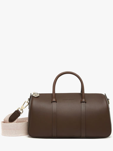 Longchamp Daylong chevron Handtas Bruin