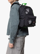 Rugzak 1 Compartiment Eastpak Zwart eastpak x ghostbusters K620GHO-vue-porte