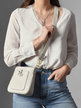 Cross Body Tas Mini Cameryn Leder Lauren ralph lauren Wit cameryn 31982184-vue-porte
