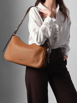 Schoudertas Nolita Leder Michael kors Bruin nolita F5SY5M6L-vue-porte