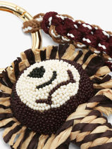 Tashengsel Viamailbag Beige short charm S-vue-porte