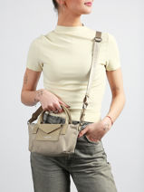 Cross Body Tas Smart Kba Nylon Lancaster Beige smart kba 39-vue-porte