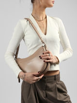 Schoudertas Suave Ace Leder Lancaster Beige suave ace 28-vue-porte