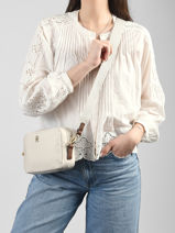 Cross Body Tas Popette Nylon Tommy hilfiger Wit popette AW17704-vue-porte