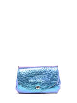 Portemonnee Gustave Scarabee Leder  Paul marius Blauw scarabee GUSTASCA