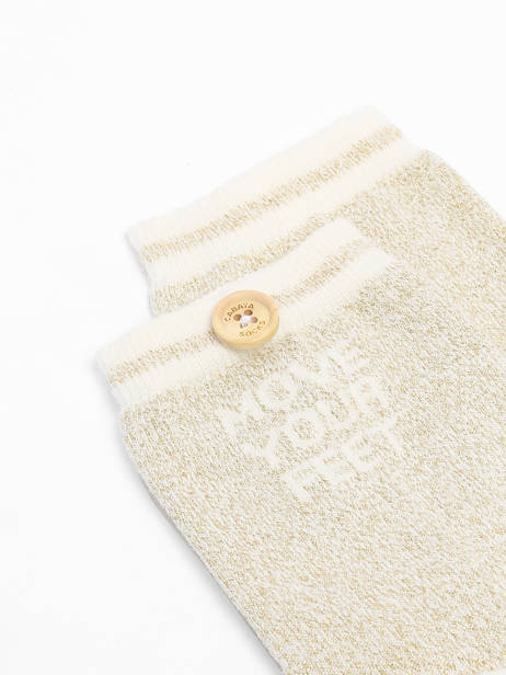 Sokken Cabaia Goud socks women MOVEYOUR ander zicht 1