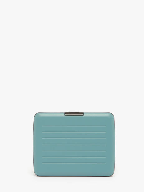 Kaarthouder Leder Ogon Blauw matte MAT ander zicht 2