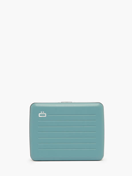 Kaarthouder Leder Ogon Blauw matte MAT