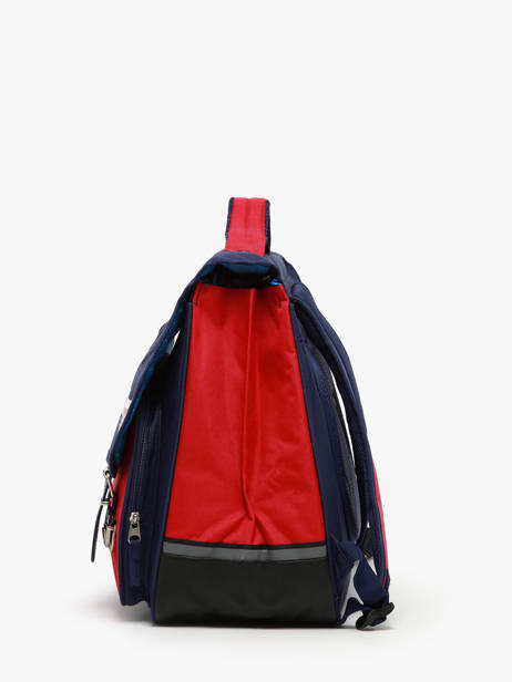 Boekentas 2 Compartimenten Snowball Blauw frenchie 46238 ander zicht 2