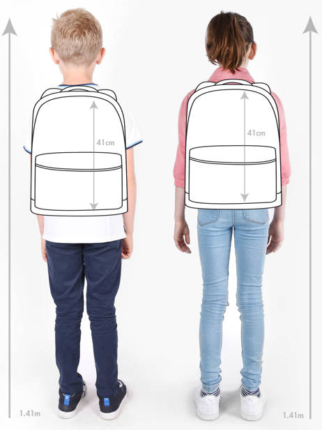 Rugzak 2 Compartimenten Cabaia Rood school M ander zicht 1