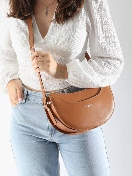 Cross Body Tas Suave Lune Leder Lancaster Bruin suave lune 33 ander zicht 1