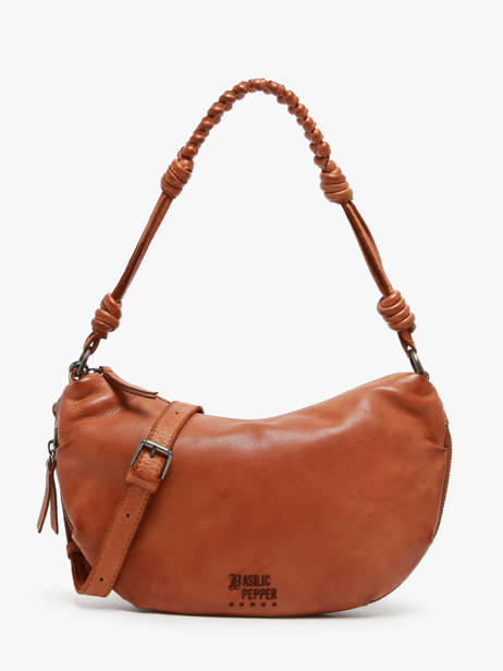 Cross Body Tas Tokyo Leder Basilic pepper Bruin tokyo BTOK02