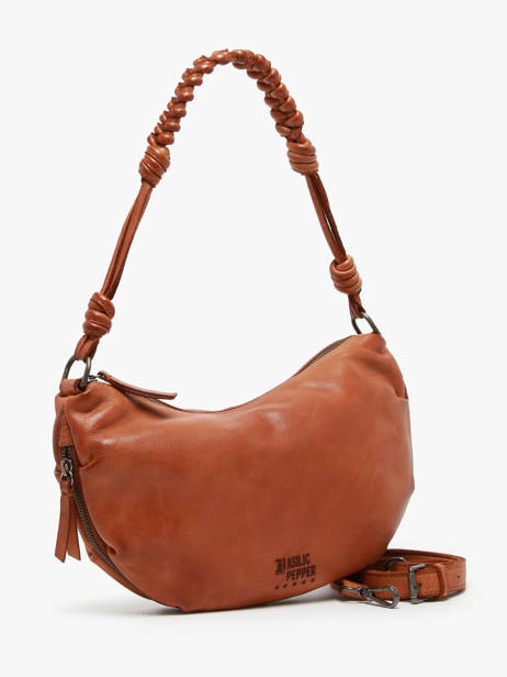 Cross Body Tas Tokyo Leder Basilic pepper Bruin tokyo BTOK02 ander zicht 2