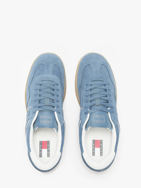Sneakers Uit Leder Tommy hilfiger Blauw men 1516DA1 ander zicht 3